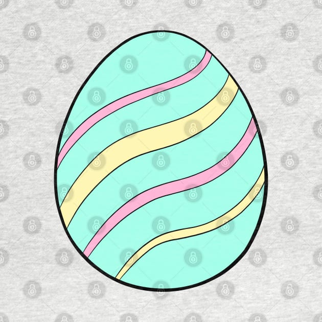 Striped Easter Egg by Lady Lilac